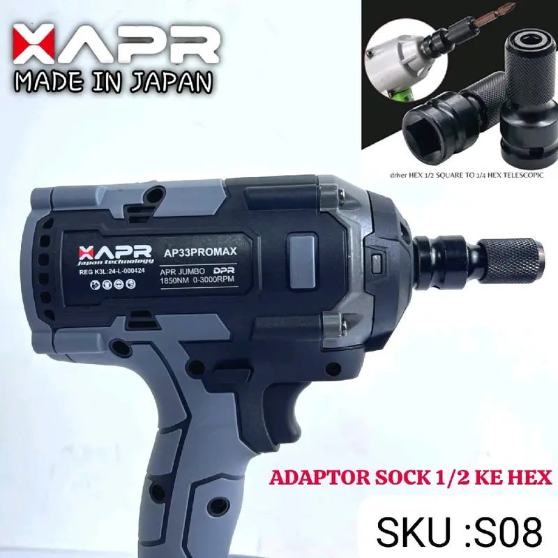 ADAPTOR IMPACT KE BOR MATA obeng angin sekrup hex konektor impact driver konektor 2