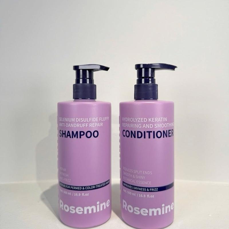  Y116:  Mẫu MỚI   Combo Dầu Gội Xả Phục Hồi Hỗ Trợ Làm Phồng Tóc Ngăn Ngừa Tóc Gãy Rụng Rosemine Pepair  Gội 500ml + Xả 500ml  