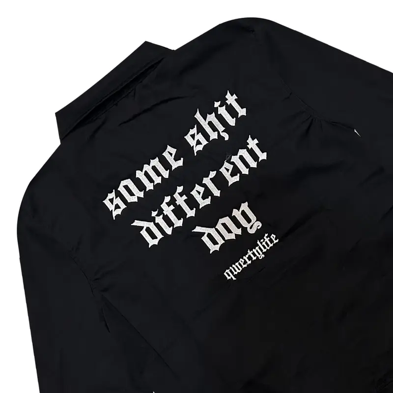 Qwertylife Work Jacket Different Black Unisex 3
