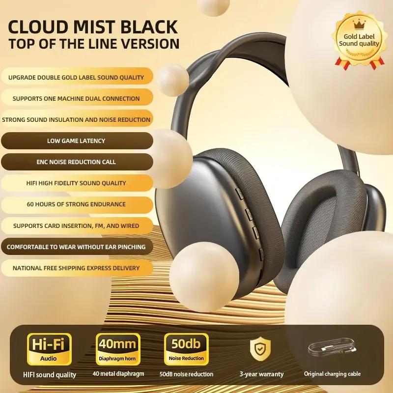 Bluetooth Headphones With Micphone Noise Cancelling Headsets Stereo Sound Earbuds Sports Gaming Earphone Supports TF 6