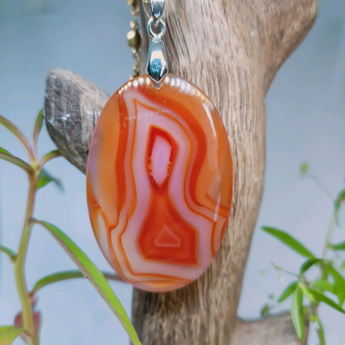 liontin Sulaiman, liontin batu akik, gantungan kalung