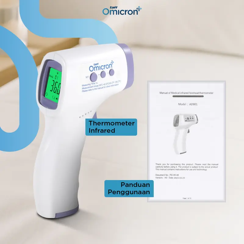 Thermometer Suhu OXYMETER DIGITAL PULSE - Alat Ukur Saturasi Oksigen Berat 1