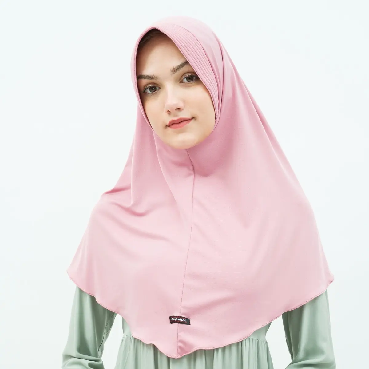 Bergo Jersey Hijab Instant Size L  Kerudung Sekolah Grade A Muslim Nyaman Busa Casual Panjang Simple Variasi