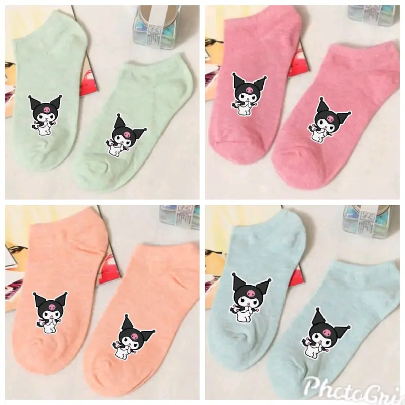 Kaos kaki labubu kuromi mixue snow king anak paket 3pasang 7
