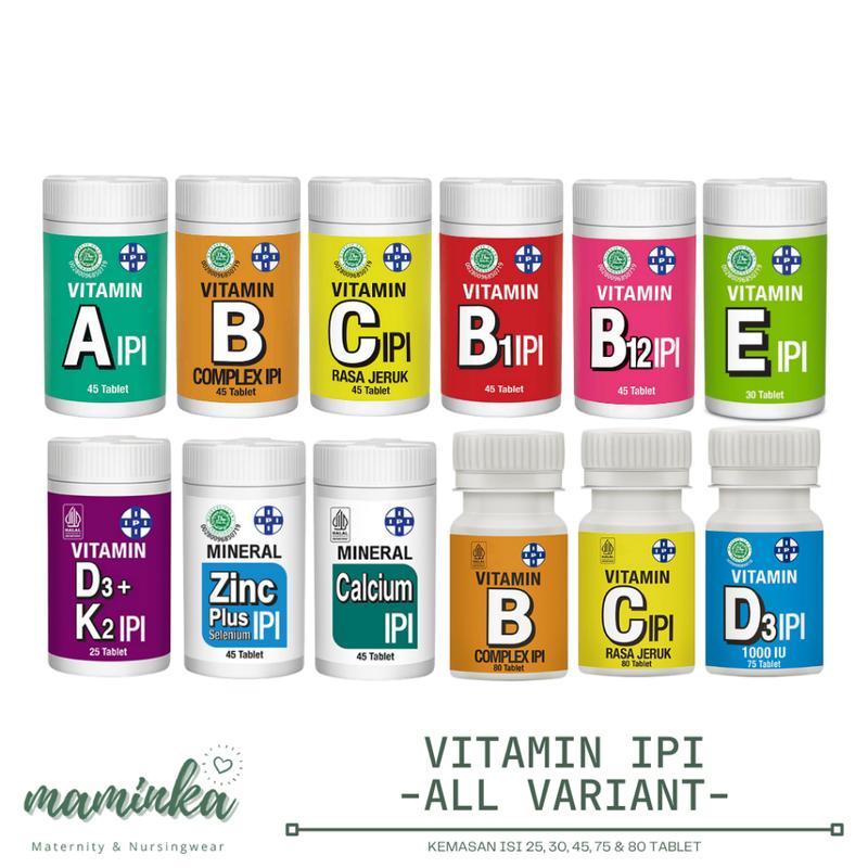 IPI Suplemen Multi Vitamin All untuk Perawatan dengan B1 B12 Komplex C ...