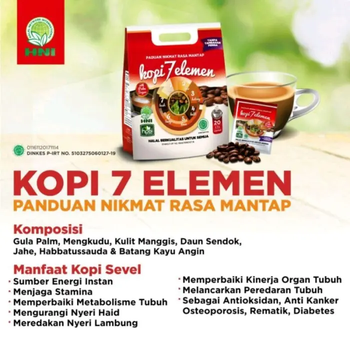 Kopi Sevel Kopi 7 Elemen Hni hpai (isi 20) 1