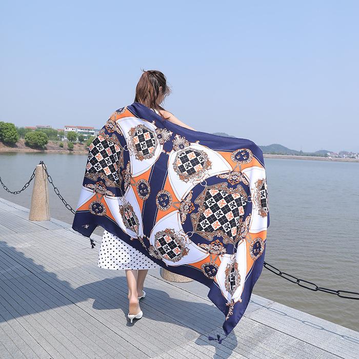 Gambar [Toko1973] ALTHEA 180X90cm Korean syal scarf leher scarf tas neck scarf pashmina bohemian gypsy hijab bandana - 305-2 dari Toko 1973 Kota Administrasi Jakarta Barat 2 Tokopedia