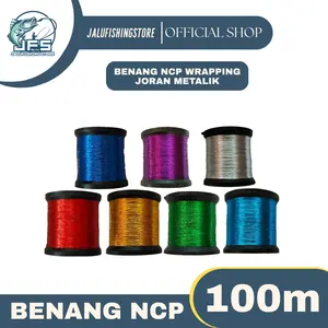 Benang NCP Wrapping Joran Metalik Size A - Kuat dan Tahan Lama - Tidak Mudah Luntur