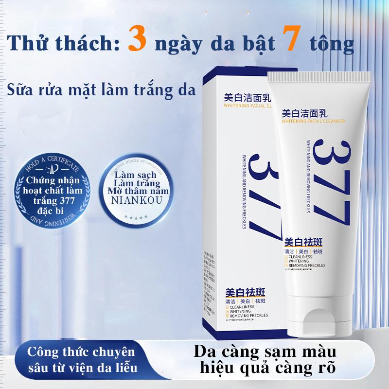 Sữa Rửa Mặt Làm Sáng Da 377 Làm Sạch Nhẹ Nhàng Kiểm Soát Dầu Dưỡng Ẩm Làm Trắng Kem Làm Sạch