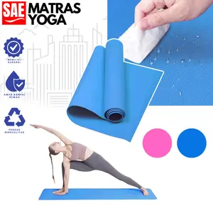 SAEID - 4mm Yoga Mat Anti-skid Sports Fitness Mat Thick SAEID Comfort Foam Yoga Mat For Exercise Yoga and Pilates Gymnastics Mat