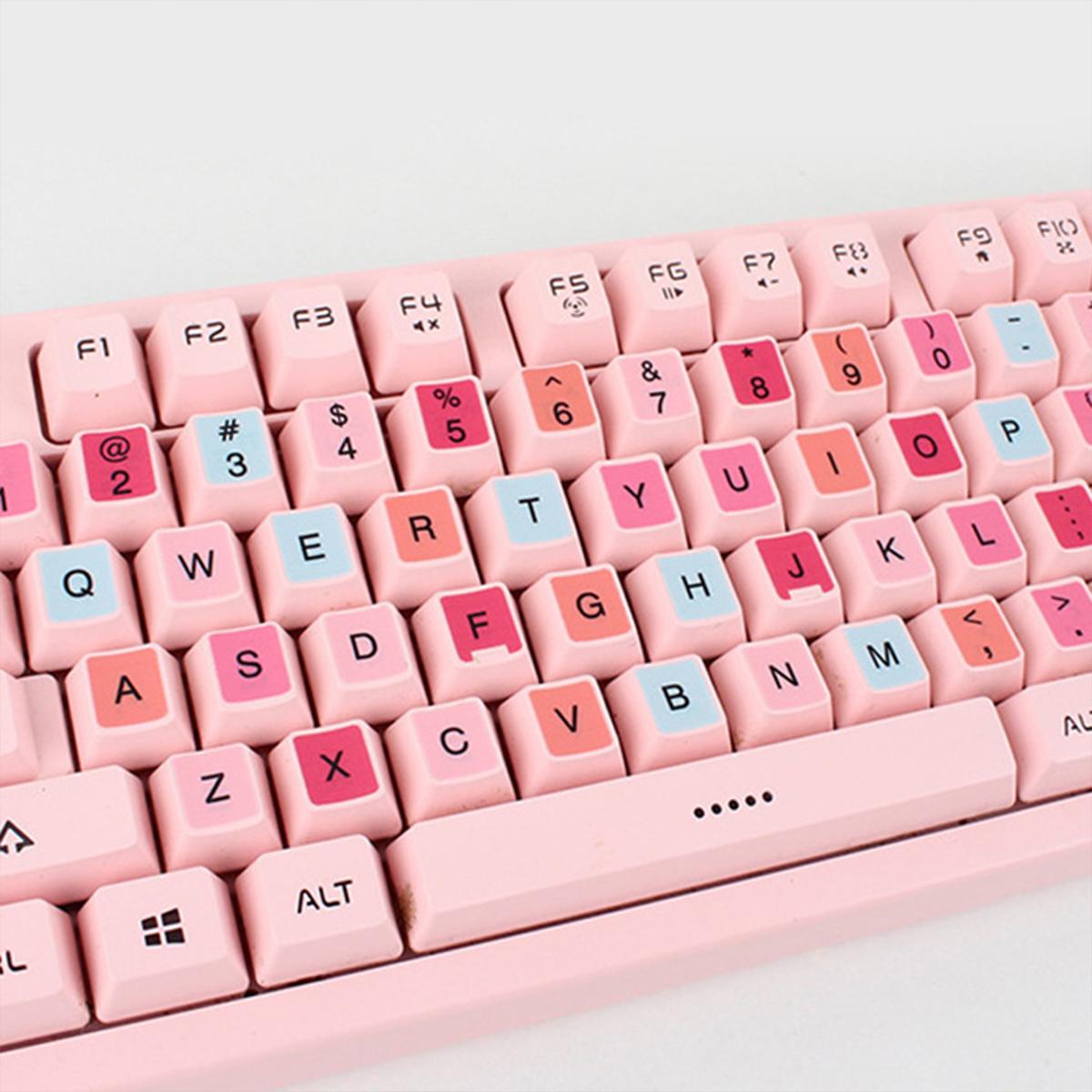 Keyboard Protector Pelindung Keyboard Laptop Stiker Keyboard Universal 18×6.5cm Warna Menarik & Tidak Luntur Pink Coklat Biru Anti Aus & Tahan Lama