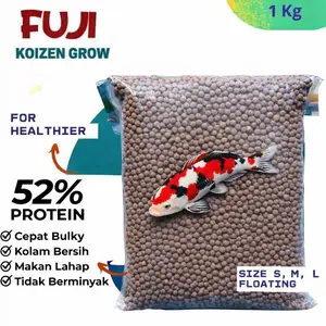 FUJIPET KOIZEN GROW PAKAN KOI 1 kg protein tinggi
