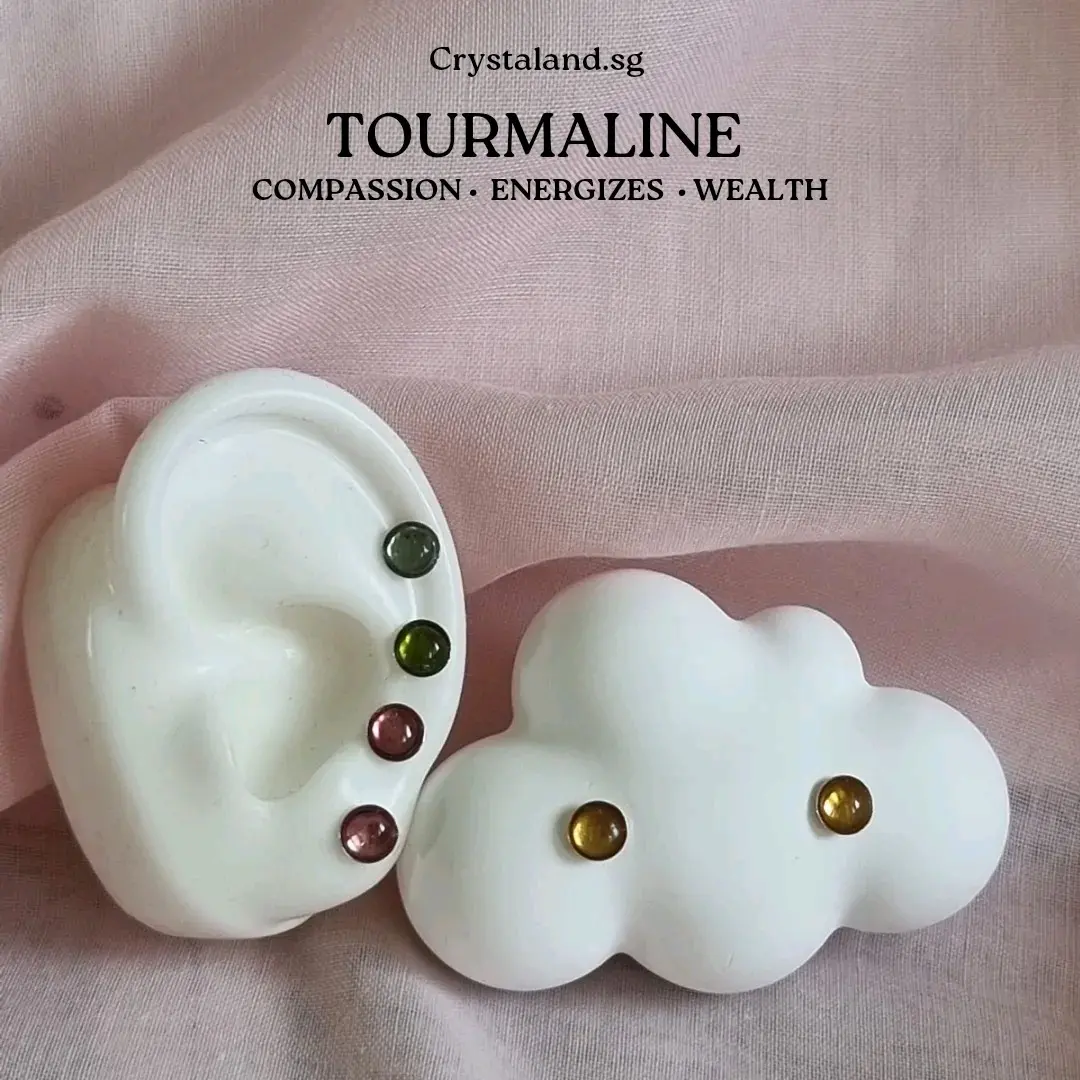 Tourmaline Earstud