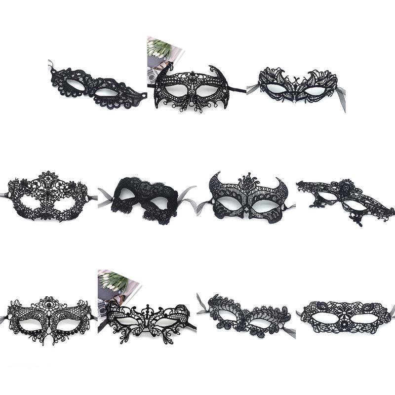 Product Introduction of (BREEZES) Masquerade Mask For Women Lace Carnival Mardi Gras Mask Prom Ball Bar Costume Party Supplies 33