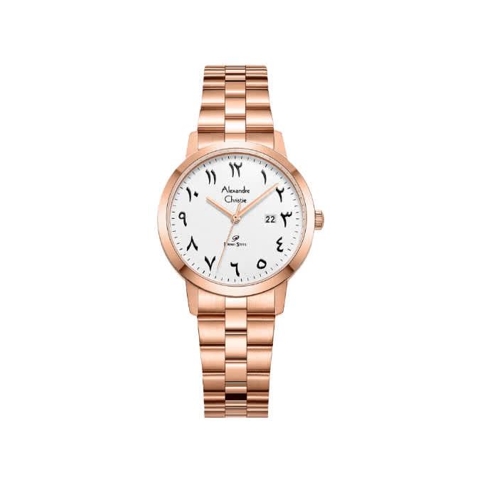 Gambar Jam Tangan Wanita Alexandre Christie Primo Steel AC 1007 LDBRGSLBA Silver White Dial Rose Gold Stainless Steel Strap - Garansi 1 Tahun dari Watch Factory Kota Administrasi Jakarta Utara Tokopedia