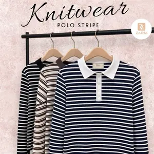 [PREMIUM] Stripe Polo Knitwear - Daily Basic Series
