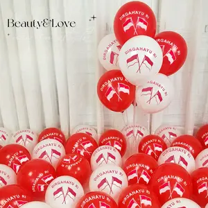 Balon Latex Dirgahayu /Balon 17 Agustus /Balon Latex Dirgahayu RI Merah putih/Balon Latex Dirgahayu RI SNI