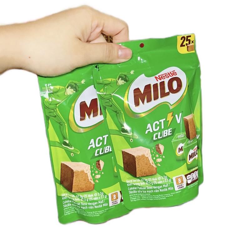  Kẹo milo cube tui 25viên và 100vien ăn vặt candy 