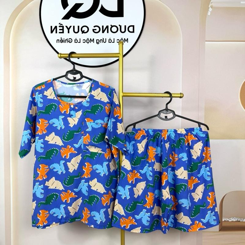  DQ20XXL - 36. Bộ Quần Ngắn Áo Tay Ngắn Bé Trai. Chất Vải Tole Lanh Hai Da. Size 41kg - 110kg. 