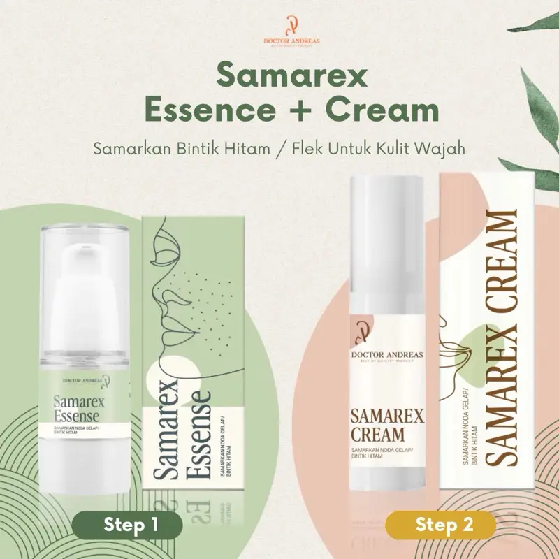 Bundling Samarex Essence & Cream by Doctor Andreas - Krim Perawatan Flek Melasma Jerawat | Mencerahkan Memudarkan Noda Hitam