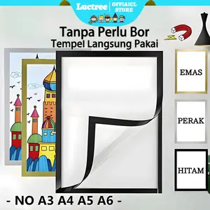 【Luctree】Bingkai Foto Magnetik A4/A5/A6/A3 Sertifikat Foto Stiker Tampilan Magnetik Foto Kantor