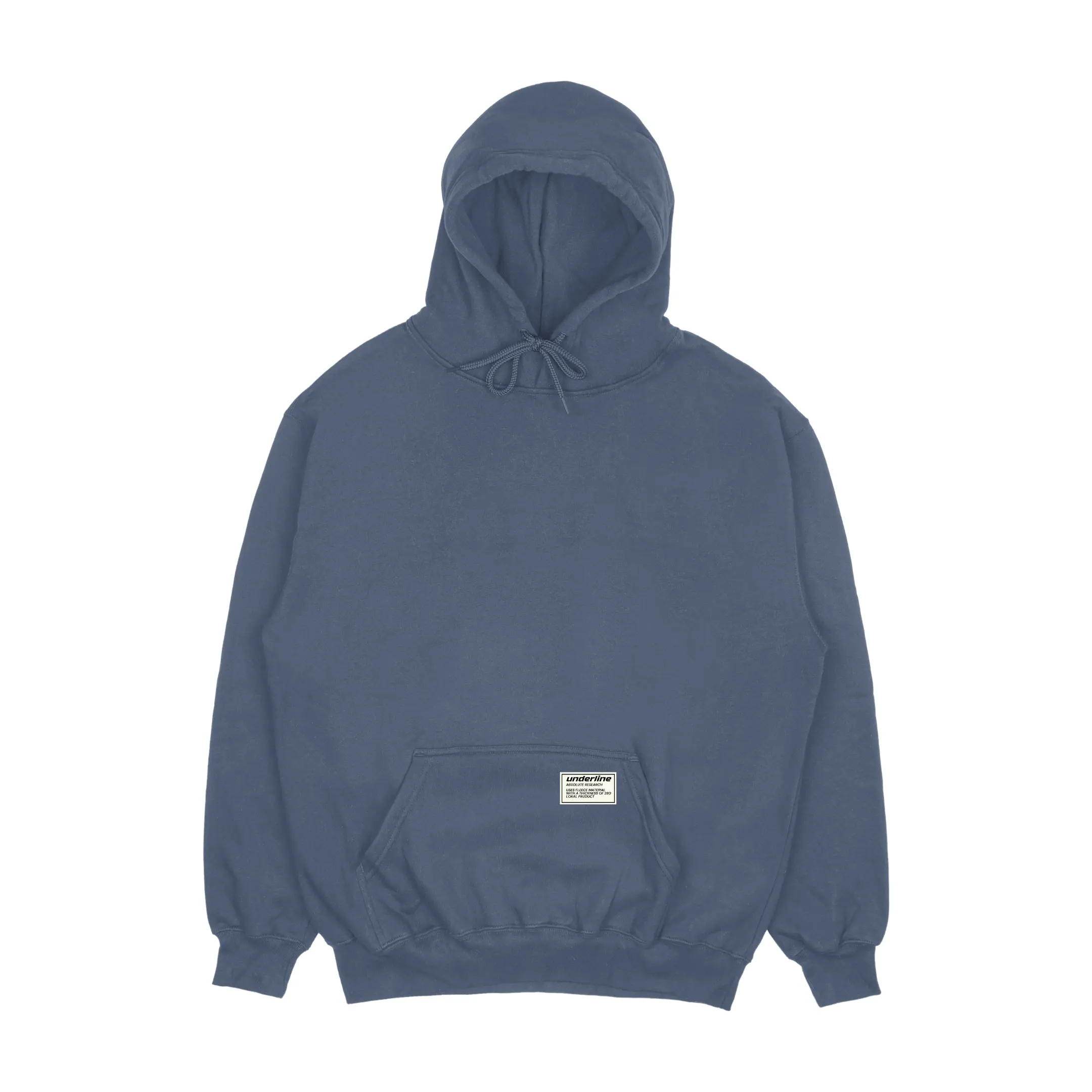 UNDERLINE - HOODIE JUMPER POLOS SIZE M - XXL PRIA WANITA FLEECE TEBAL GRAMASI 280 UNISEX