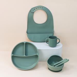 Silicone Baby Feeding Set  Kids Dinner Feeding Set Toddler Tableware Set Baby Product Suppliers