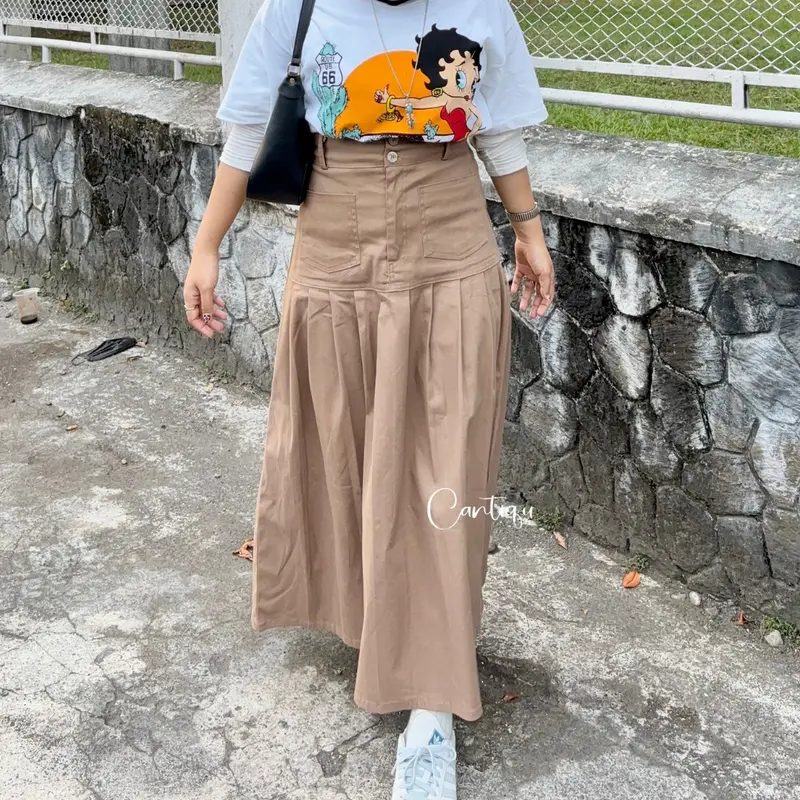 Rok Manyung Helwa Skirt Katun Twill Simple 2