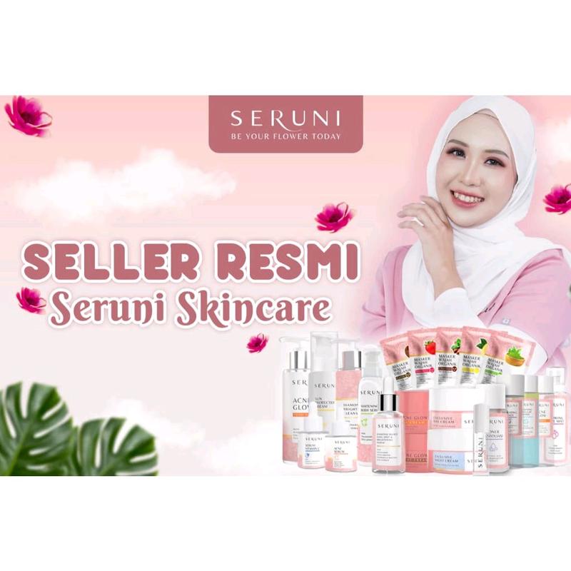 SERUNI SKINCARE PAKET LENGKAP PERFECT GLOWING SET / SKIN BARRIER SET SERUNI Mencerahkan Wajah Vitamin Facial Arbutin Extract Cleanser 2