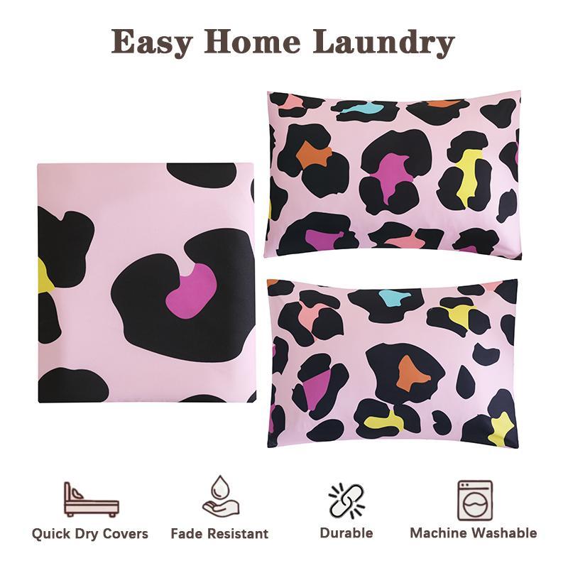 Leopard Print Bedding Set, 1 Count Soft Bedding Set with 1 Count Fitted Sheet & 1 Count Pillowcase, Bedding Supplies for Home Bedroom Hotel 7