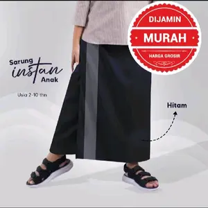Sarung Instan Anak Usia 1-12 Tahun -Sarung Anak Pinggang Kolor Anti Ribet
