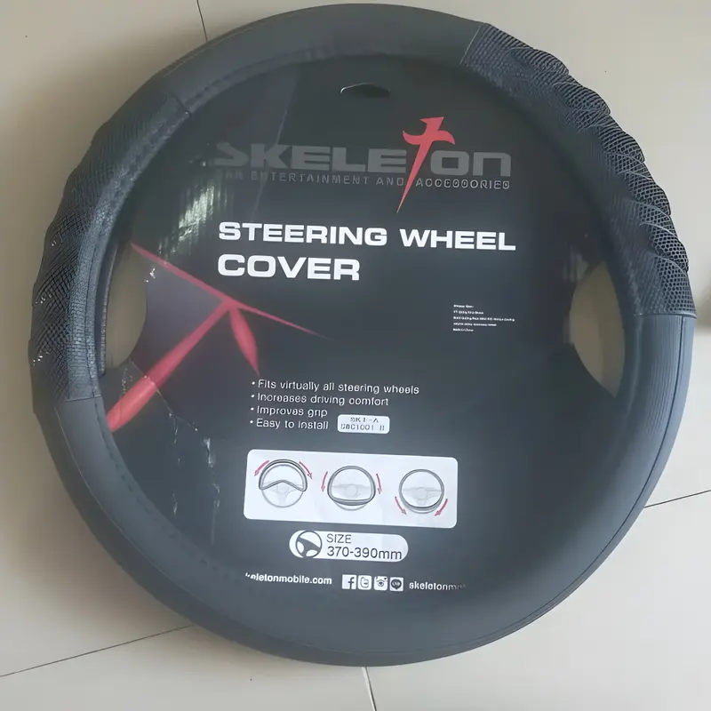 Cover Sarung Stir Hiace Setir Kulit Mobil Hiace Selimut Pelindung Model Simple Polos Mewah 3