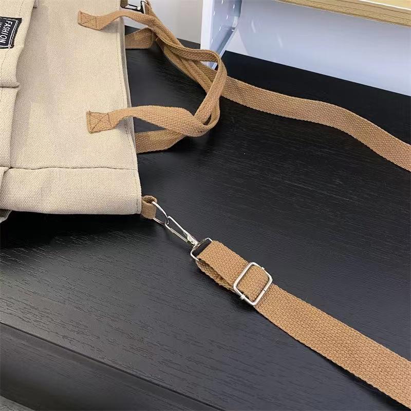 Product Introduction of Túi Vải Tote Nhật Bản, Dày Dặn, Nhiều Ngăn, Phong Cách Thường Ngày Thích Hợp Cho Học Sinh, Có Thể Mang Theo Bằng Tay Hoặc Đeo Một Bên Vai, Túi Đeo Chéo, Lý Tưởng Cho Trường Học, Thiết Kế Đơn Giản 18