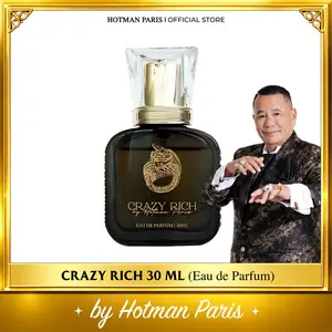 Parfume Crazy Rich By Hotman Paris ( For Men )- Travel Size 30 ML Hitam Perfume