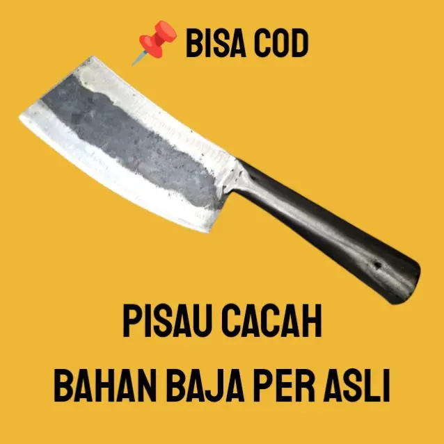 Pisau Cacah/Cincang Daging Baja Asli Tebal - Kitchenware