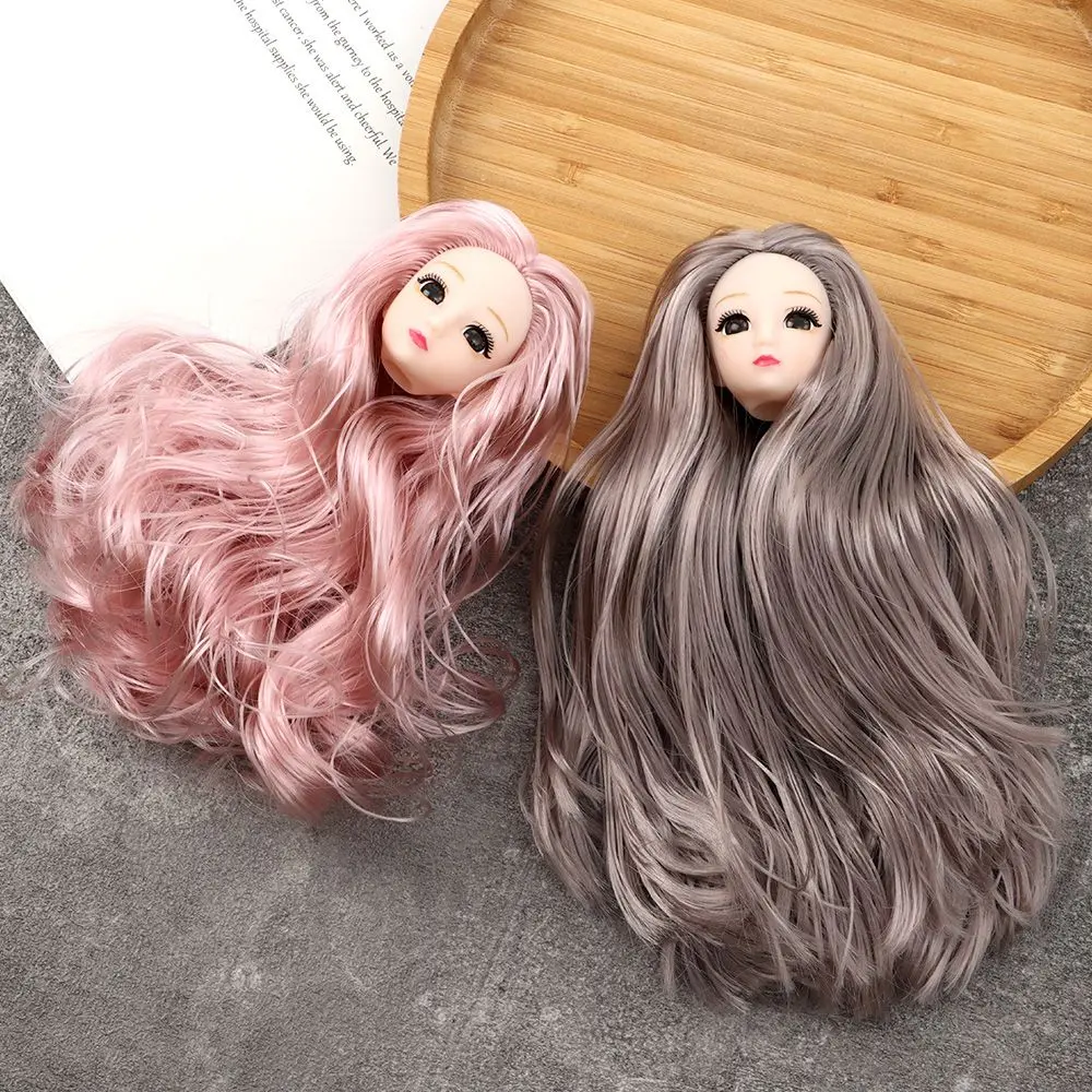 Đầu Búp Bê BJD, Kiểu Tóc Dài Mắt 3D, 1 / 6, 30 Búp Bê Có Khớp, Đầu Tự Làm, Có Thể Đeo, Phụ Kiện Búp Bê Cổ Xưa