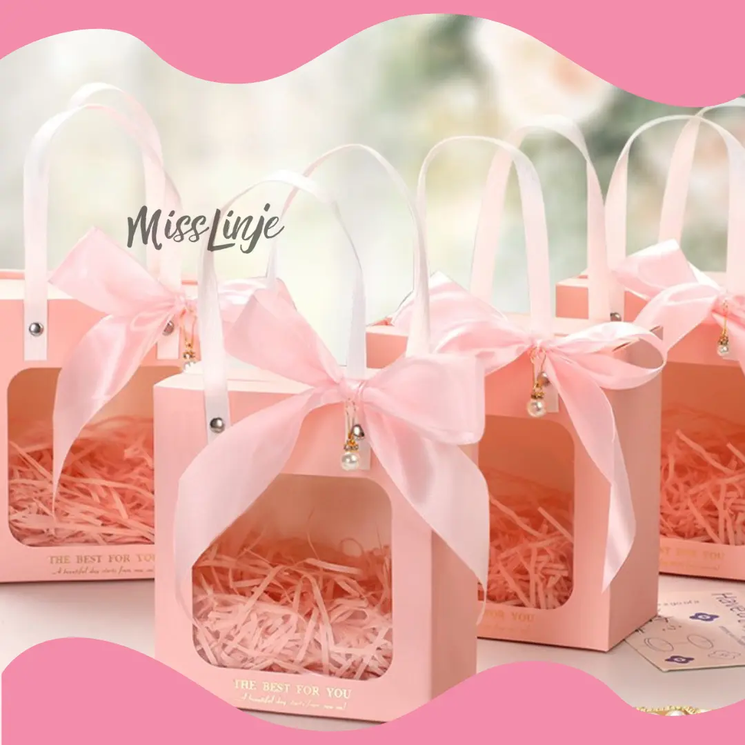 Packaging Kotak Box Paperbag Tenteng Hampers Kado Souvenir Cantik Mika Depan Banyak Ukuran PB25