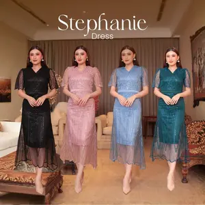 Stephanie Dress by MISSNOMI - Dress Pesta - Dress Lebaran I Dress Kondangan Big Size | Body Fit