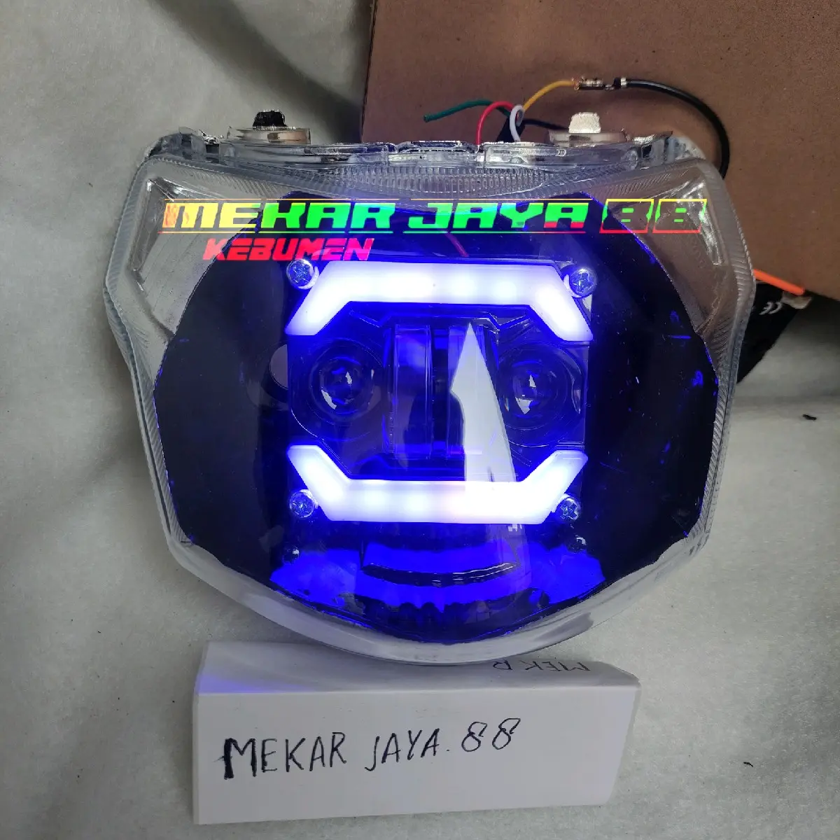 Reflektor Lampu Depan Vega Zr Vega  2010 Daymaker Alis 2 Mata