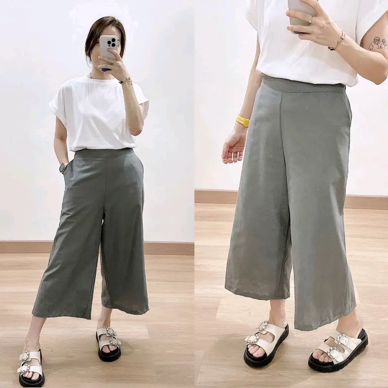 BAWAHAN CULLOTE LINEN PANTS 3