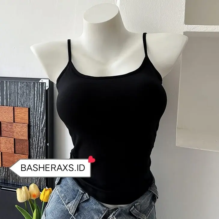 TENGTOP WANITA ( TANPA CUP BRA / TANPA CUP BUSA ) BAHAN SPANDEKS  Nyaman