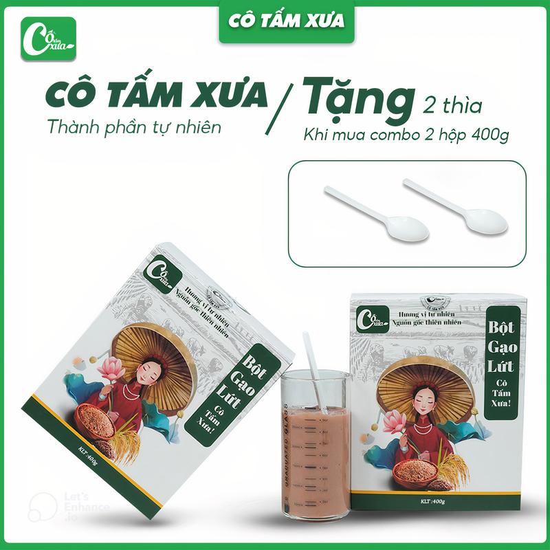  COMBO 2 HỘP BỘT GẠO LỨT CÔ TẤM XƯA 