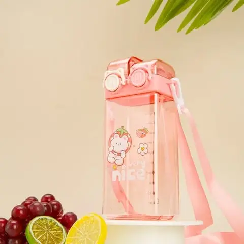 Botol Minum Anak 2in1 Sedot Teguk Melody Kuromi Cinnamoroll 580ML/2304 Plastik 8