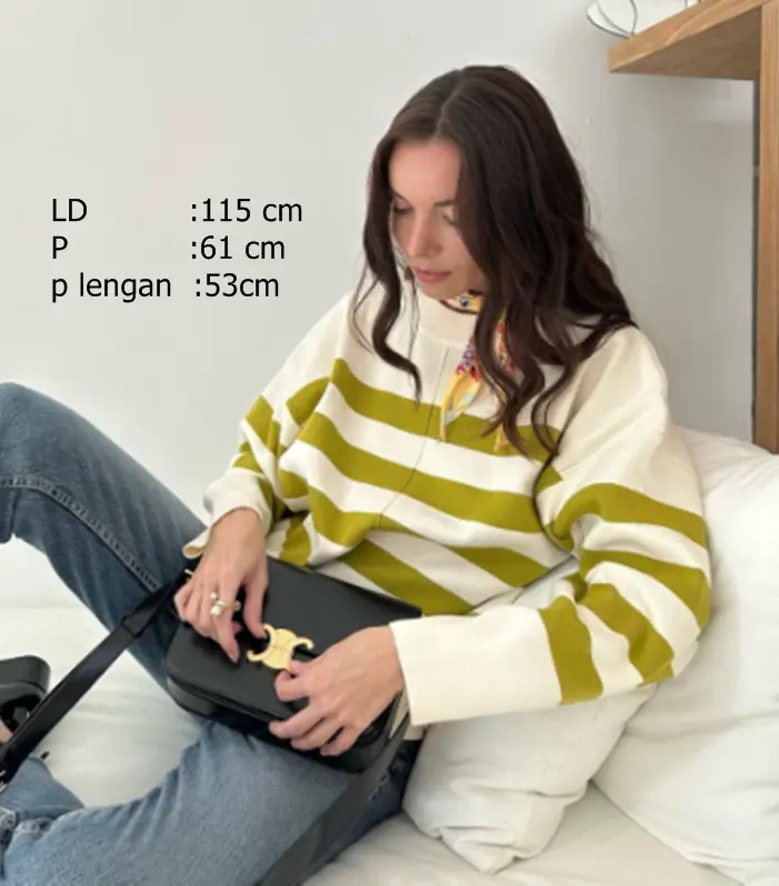DIana Sweater Rajut Wanita Setrip Premium  Knitwear Santai Lengan Panjang - Baju Rajut cewek Simple - Atasan Rajut Crop Top - Cardigan Outer  Basic Oversize Hitam Kardigan 0