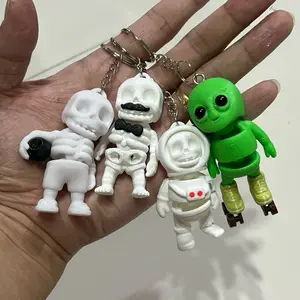 Gantungan Kunci Figur Tengkorak Alien Bahan Plastik Pla Plus