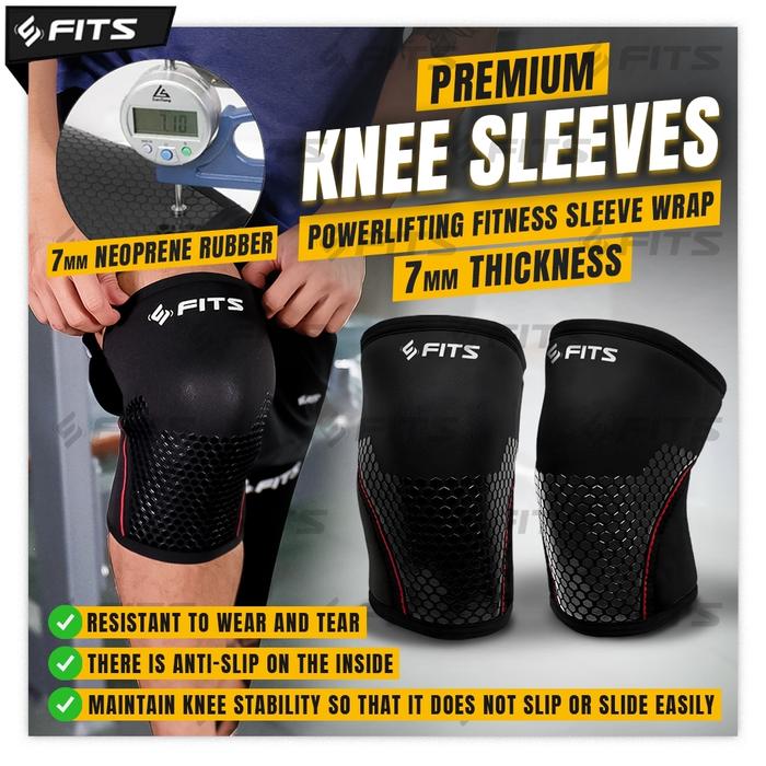 Gambar SFIDN FITS Premium Knee Sleeves Powerlifting Fitness Sleeve Wrap Gym - M, Sepasang dari SFIDN FITS Shop Kota Tangerang Selatan Tokopedia