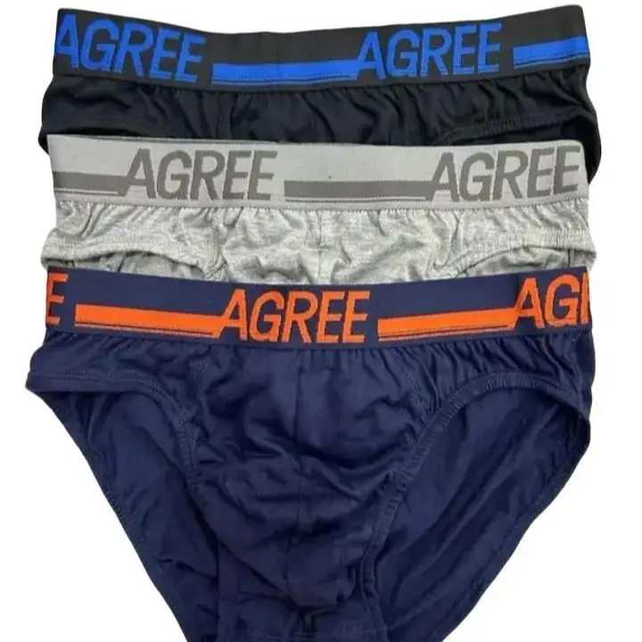 Celana dalam pria AGREE SPORT  model segitiga bahan katun SIZE; M-L-XL-XX  isi 3 pcs. cowok  Dewasa