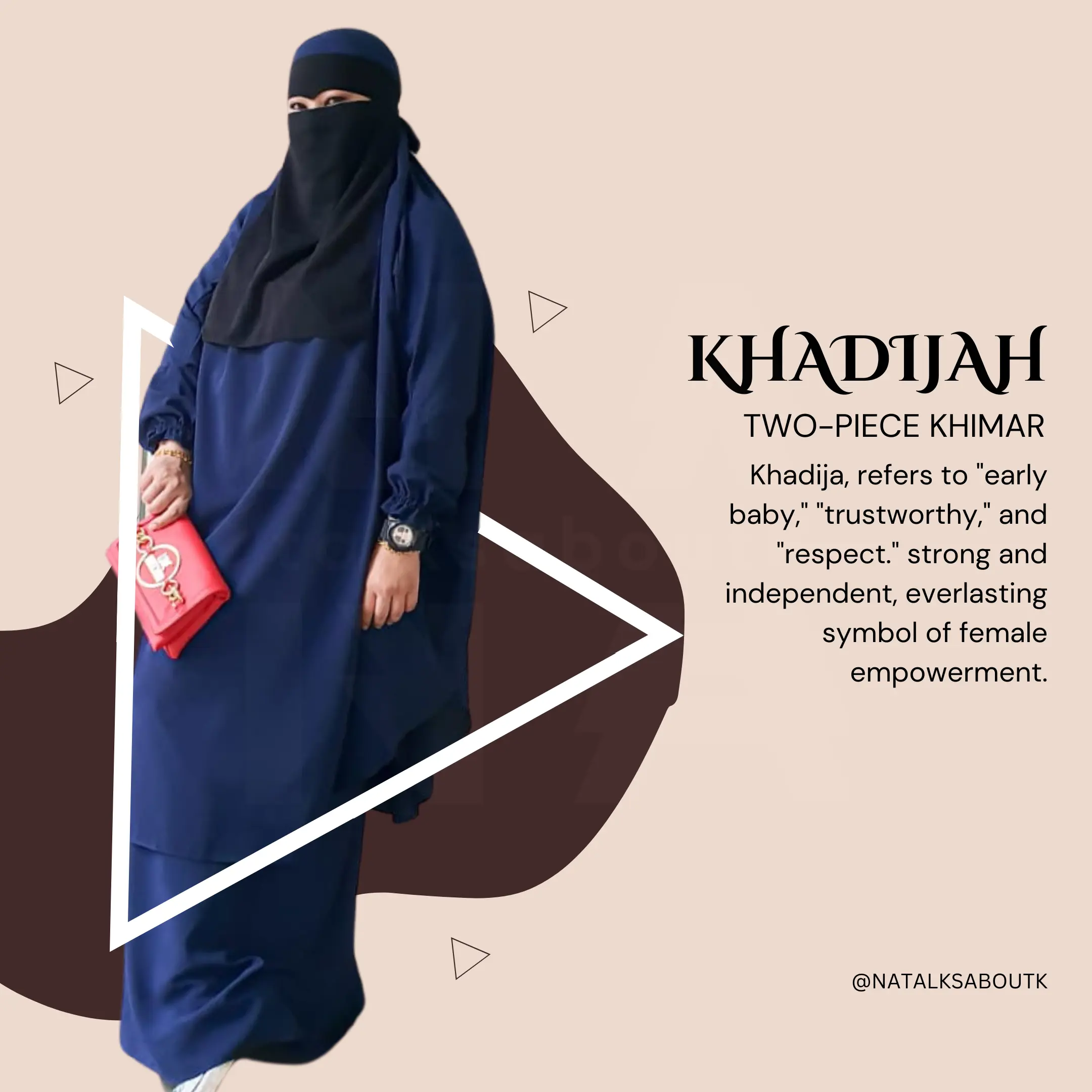 French Khimar (Khadijah Set) - CLEARANCE SALE @ $20 ONLY