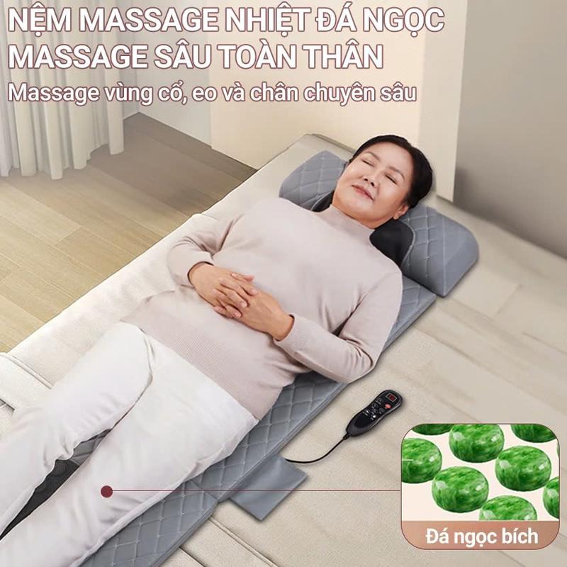 (BẢO HÀNH 7 NĂM) Đệm massage toàn thân Z120 cao cấp có bi xoay lưng, Nệm,Thảm, Ghế massage hỗ trợ giảm đau mỏi cổ vai gáy, Máy mát xa lưng chân đa năng -Qùa tặng sức khỏe cho người thân 2