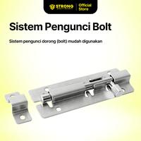 Gambar STRONG Door Bolt Grendel Slot Tebal Pintu Jendela Tahan Karat DB S01 4 Inch Stainless Steel dari Strong Hardware Shop Kota Administrasi Jakarta Barat 4 Tokopedia